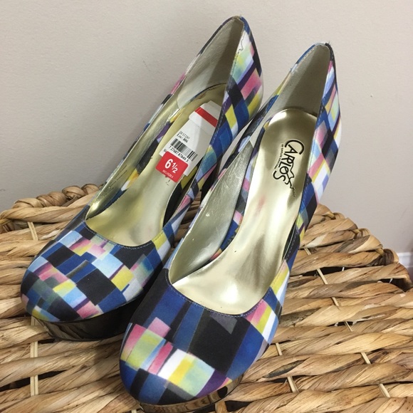 🆕 “Destiny” Carlos Santana 5” Satin Fabric Luxury Platform Heels! 💥 - Picture 2 of 9